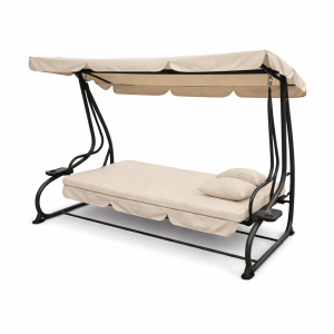 Premium Relax 3+1 – Градинска люлка с функция легло и регулируем сенник