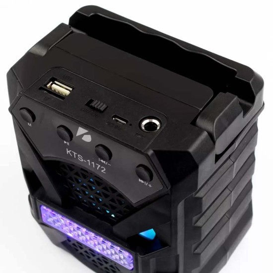 Bluetooth колонка KTS-1172 – Компактна, мощна и готова за парти! ЗА ДОМА Bluetooth колонка KTS-1172 – Компактна, мощна и готова за парти!