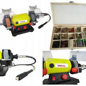 Шмиргел - полир с куфар с аксесоари 103 броя WMC 120W, ? 75 мм