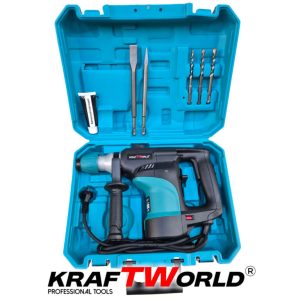 Мощен Ударен Къртач 2000W 5.5J KraftWorld за Тежки Задачи