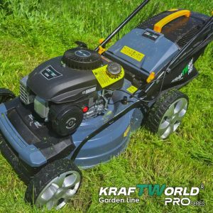 Самоходна бензинова косачка KraftWorld 5в1 с мулчиране и кош 65L