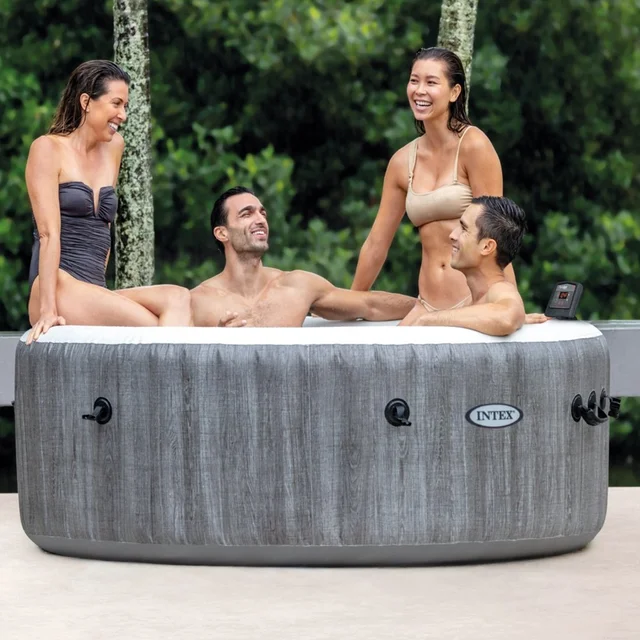 Надуваемо кръгло джакузи Intex 28440 Greywood 196х71см / 795л БАСЕЙНИ И ДЖАКУЗИТА Надуваемо кръгло джакузи Intex 28440 Greywood 196х71см / 795л
