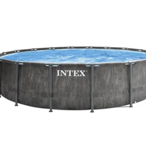 Басейн с метална рамка Intex Greywood 26742NP Ø457×122 см с помпа, стълба и покривало