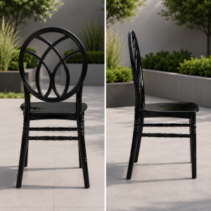 Луксозен кетъринг стол GARDEN ELLITE Royal – Черен