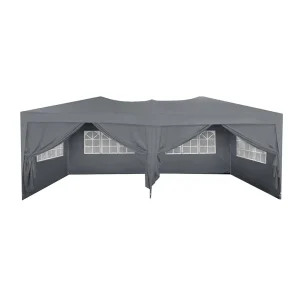 Сгъваема шатра Royal Garden 3×6 м – Сива / Пълен комплект страници