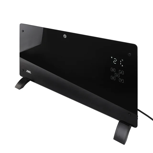Конвектор със стъклен панел Ziel GPH-20EAB 2000 W черен WiFi ЗА ДОМА Конвектор със стъклен панел Ziel GPH-20EAB 2000 W черен WiFi