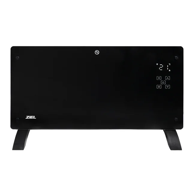 Конвектор със стъклен панел Ziel GPH-20EAB 2000 W черен WiFi ЗА ДОМА Конвектор със стъклен панел Ziel GPH-20EAB 2000 W черен WiFi