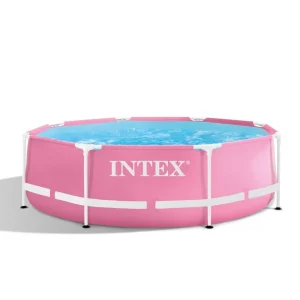 Басейн с метална рамка Intex 28290NP Ø244×76 см – Розов | 2843 л