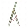 Алуминиева трираменна стълба ALPOS 3×8 – 4.1 м, 150 кг, професионален клас