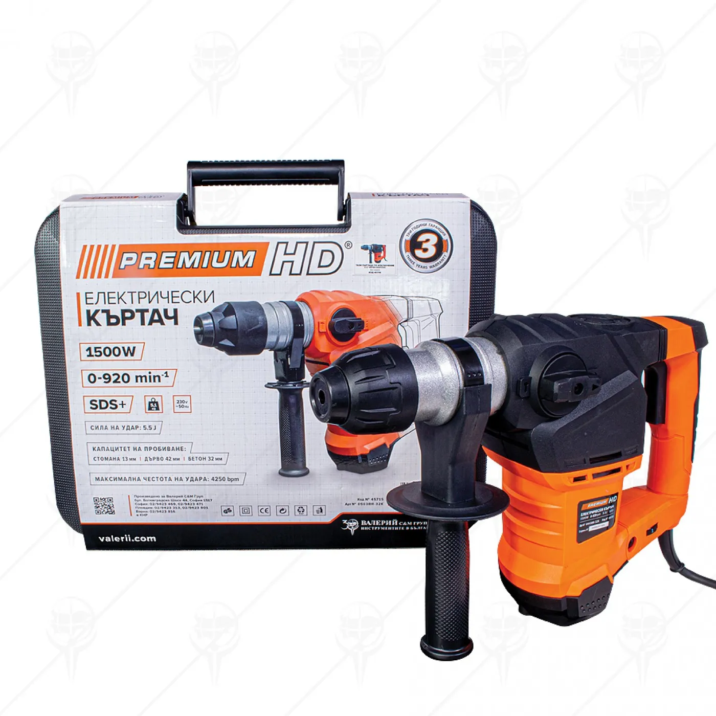 ЕЛЕКТРИЧЕСКИ КЪРТАЧ 1500W 5.5J PRMIUM HD БОРМАШИНИ И ПЕРФОРАТОРИ ЕЛЕКТРИЧЕСКИ КЪРТАЧ 1500W 5.5J PRMIUM HD