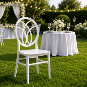 Луксозен кетъринг стол GARDEN ELLITE Royal – Бял