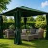 Garden Oasis Pavilion 3x3 – Градински павилион с 4 страници тъмнозелен