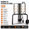 Машина за скубане на птици 500 мм – 900W, 98 гумени пръста, INOX