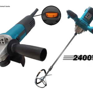Строителен миксер 2400W + Ъглошлайф 125 мм, 1100W