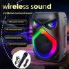 Bluetooth тонколона E-8803 – Компактна, стилна и мощна с RGB светлини!