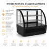Професионална хладилна витрина за сладкарски изделия 100 л – LED осветление и охлаждане с въздушна циркулация