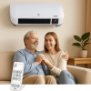 Стенна Вентилаторна Печка 2kW + Дистанционно