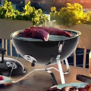 БАРБЕКЮ СФЕРИЧНО С КАПАК BBQ 31см ЧЕРНО