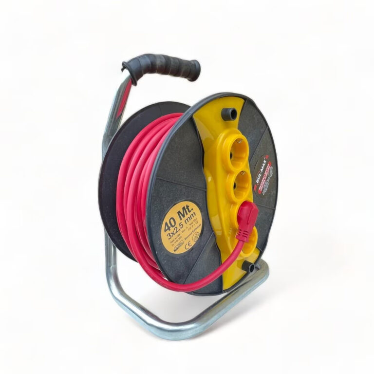 Удължител с макара Bul-Max 40m, 4 гнезда, 3×2,5 mm, транспортна дръжка ЗА ГРАДИНАТА Удължител с макара Bul-Max 40m, 4 гнезда, 3×2,5 mm, транспортна дръжка