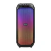 Активна Тонколона Muhler MAX881R – 2×8”, 40W, Bluetooth, LED осветление, FM радио, USB, 2 безжични микрофона