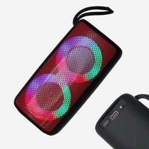 Безжична тонколона NB-041 с RGB светлини, FM радио и Bluetooth – мощен звук в компактен формат