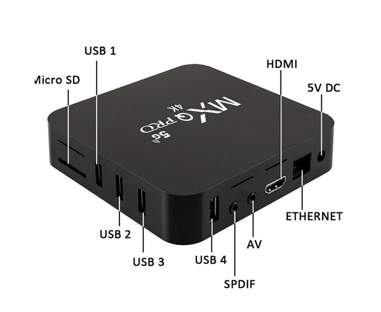 MXQ PRO 5G 4-ядрен Dual WiFi, Android , 4K ЕЛЕКТРОНИКА MXQ PRO 5G 4-ядрен Dual WiFi, Android , 4K