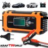 Автоматично Зарядно за Акумулатори 12V с LCD Дисплей KRAFT WORLD